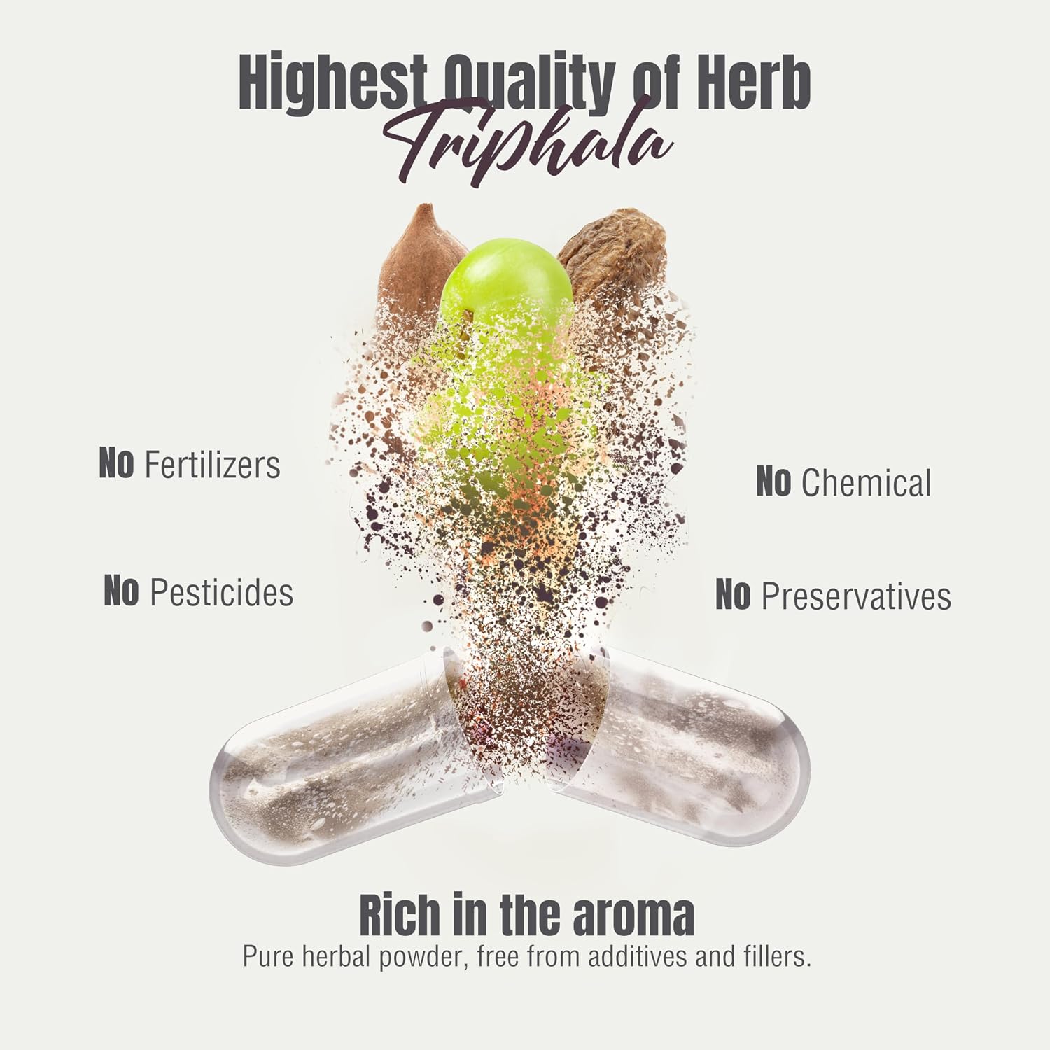 Herbsforever Triphala Capsules – 8:1 Extract (Amla, Haritaki, Bibhitaki) – 60 Vegetarian Capsules - görsel 9