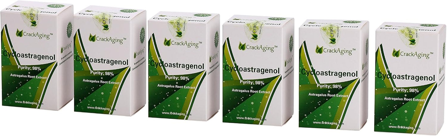 Crackaging Super-Absorption Cycloastragenol 98% (10mg per Capsule) (30 capsules per bottle, 6 bottles) - görsel 1
