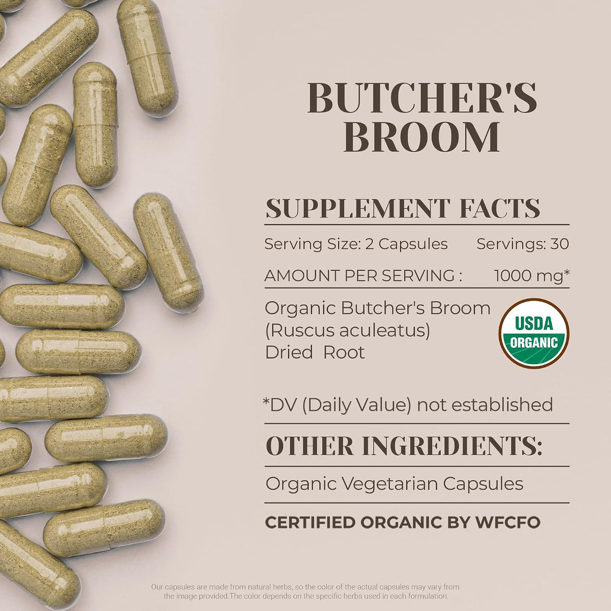 Garden Organics Butcher's Broom Organic 60 Capsules - görsel 3