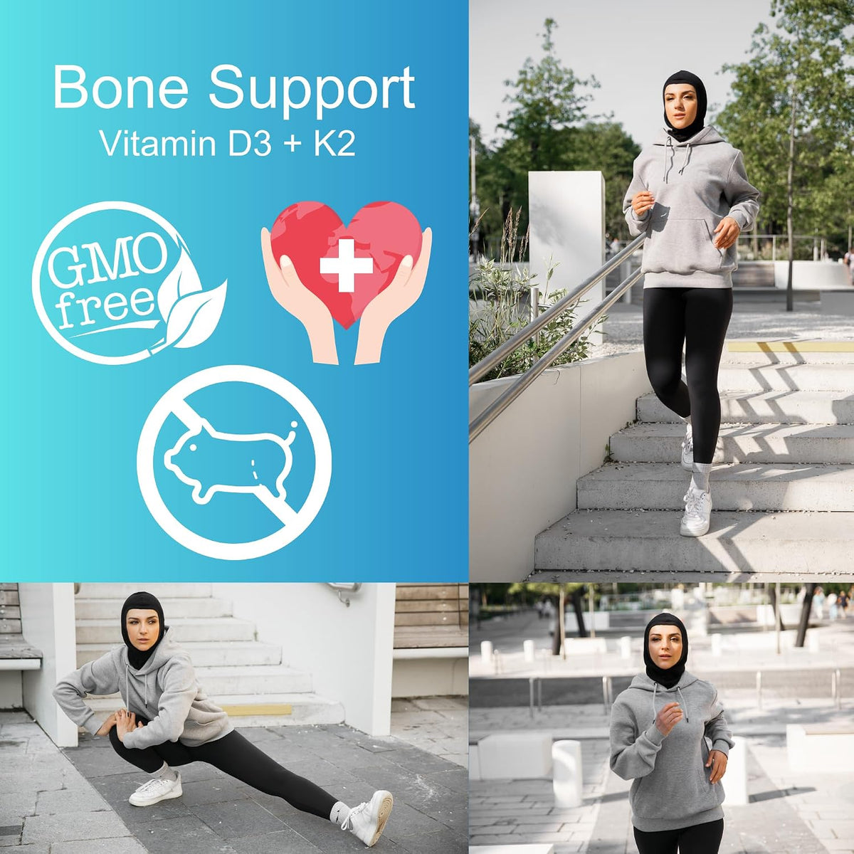 Iman Vitamins Halal Vitamin D3 with K2 Chewable Tablets (2000 IU D3 + 75 mcg MK-7) - görsel 6
