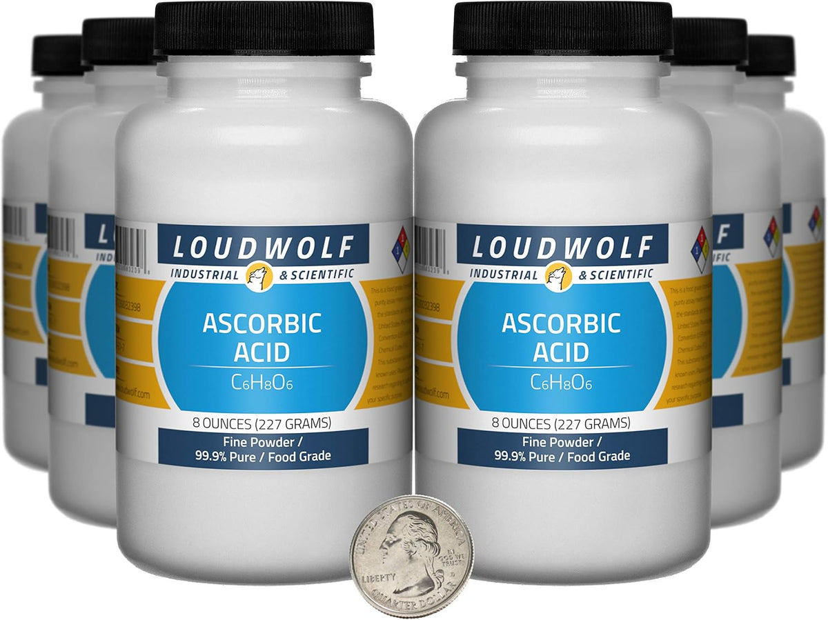 Ascorbic Acid - 907 g - 4 Bottles - 99.9% Pure Food Grade Fine Powder - görsel 9