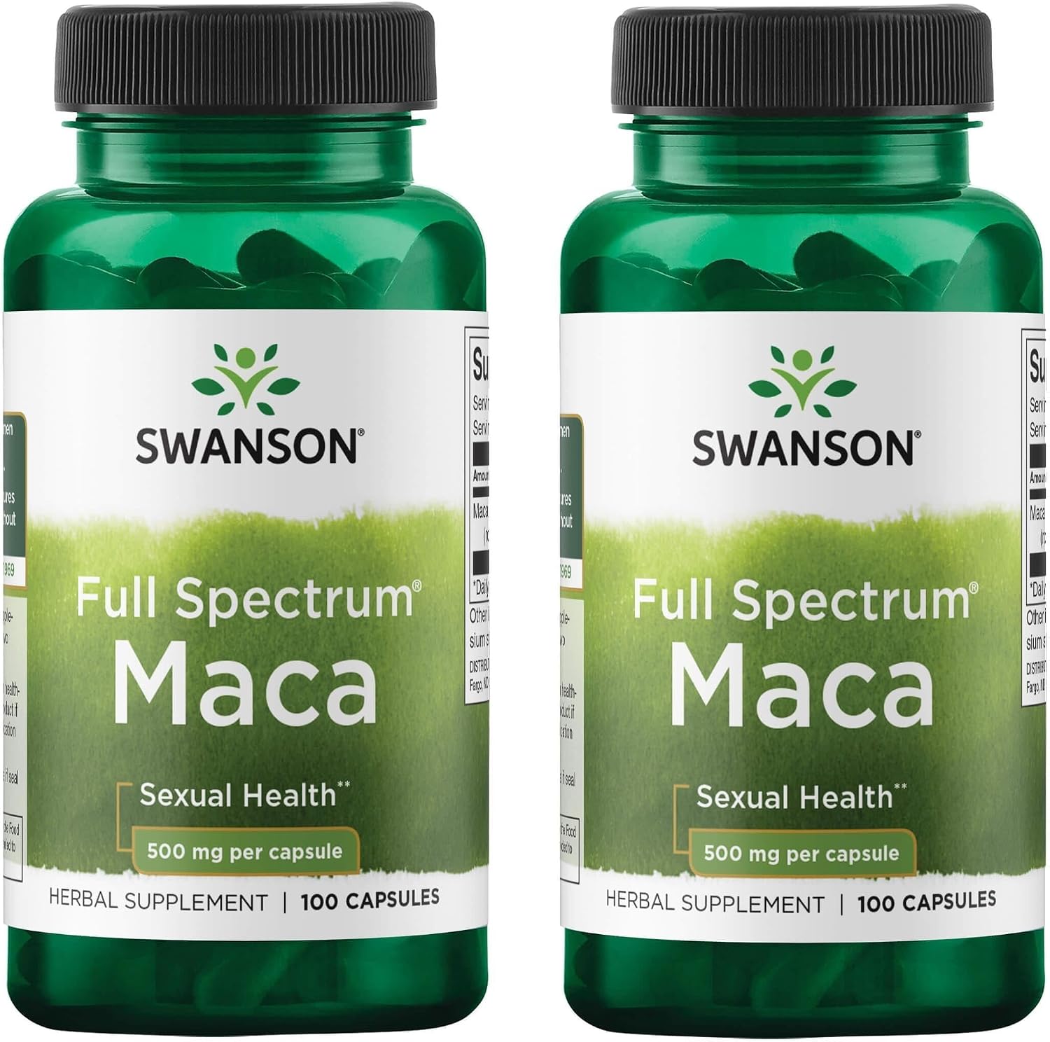 Swanson Maca 500 mg Capsules (2 Pack) - görsel 1