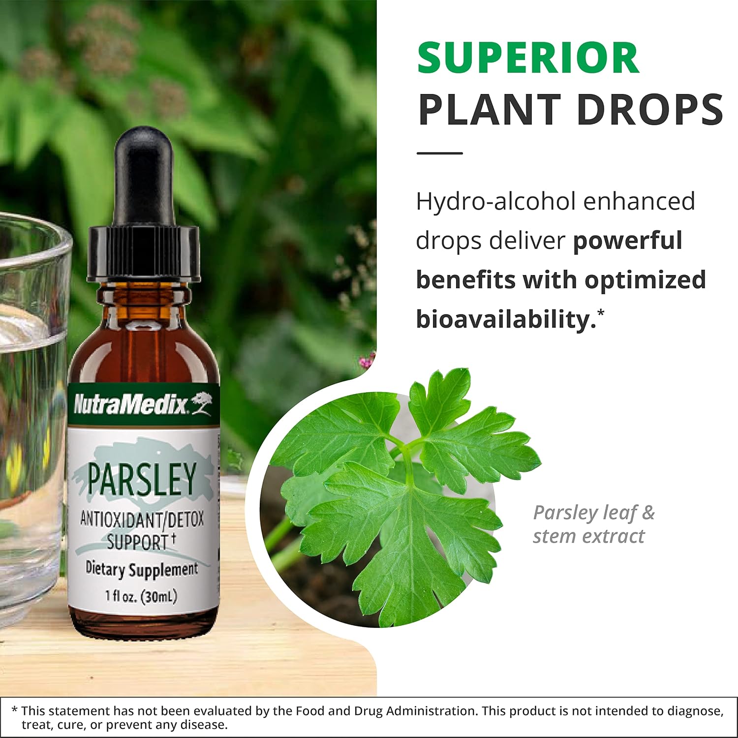 NutraMedix Parsley Herbal Supplement - Liquid Parsley Leaf and Stem Extract, 30 ml - görsel 5
