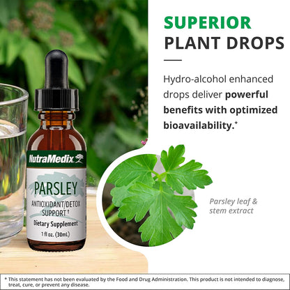 NutraMedix Parsley Herbal Supplement - Liquid Parsley Leaf and Stem Extract, 30 ml