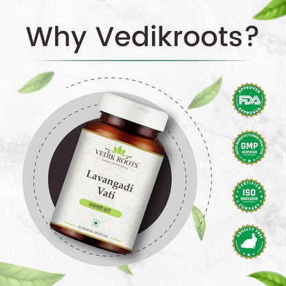 Lavangadi Vati - Ayurvedic Supplement for Respiratory, Nasal and Digestive Wellbeing, 360 Tablets (Pack of 3)