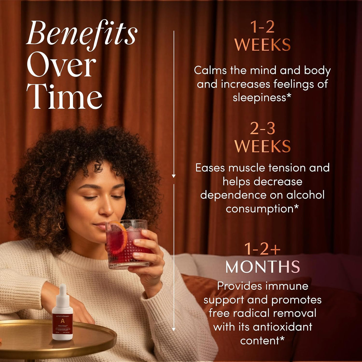 Apothékary Wine Down – Relaxation and Sleep Support Liquid Herbal Drops - görsel 5