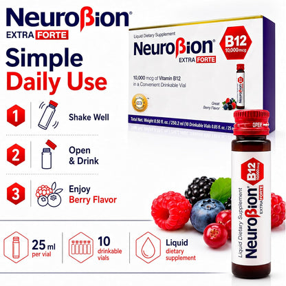 Neurobion Extra Forte B12 10,000 mcg Liquid Food Supplement