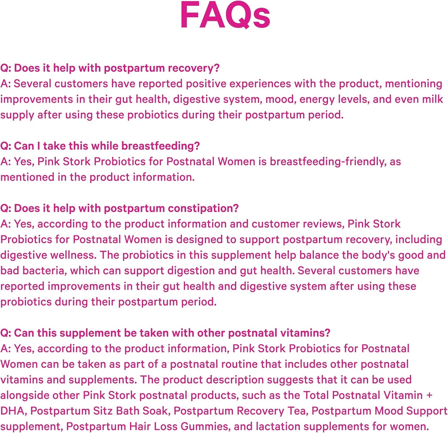 Pink Stork Postnatal Probiotics - 30 Billion CFU with Ashwagandha & Chamomile - görsel 8