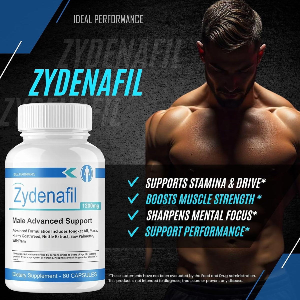 IDEAL PERFORMANCE Zydenafil Capsules for Men (60 Capsules) - görsel 6