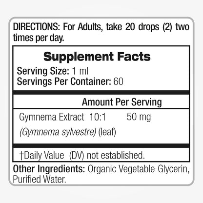FITO MEDIC'S Lab Gymnema Sylvestre Extract Liquid - Alcohol Free, Non-GMO, Gluten-free