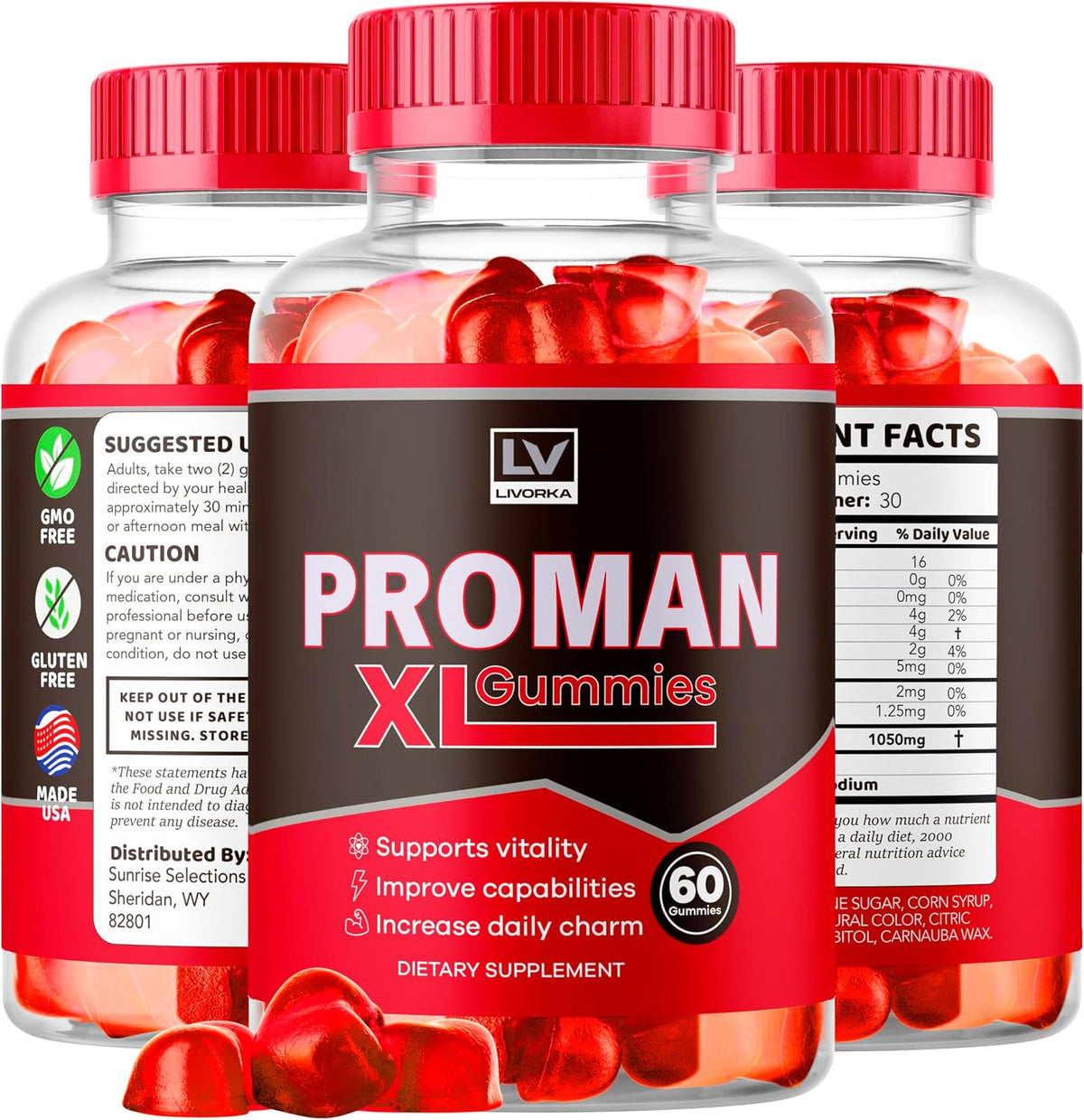 Proman XL Gummies for Men, Advanced Formula, 60 Gummies - görsel 5