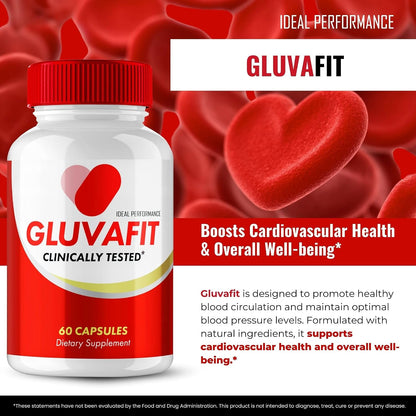 Gluvafit Advanced Blood Formula Capsules – Maximum Strength, All-Natural (5 Pack)
