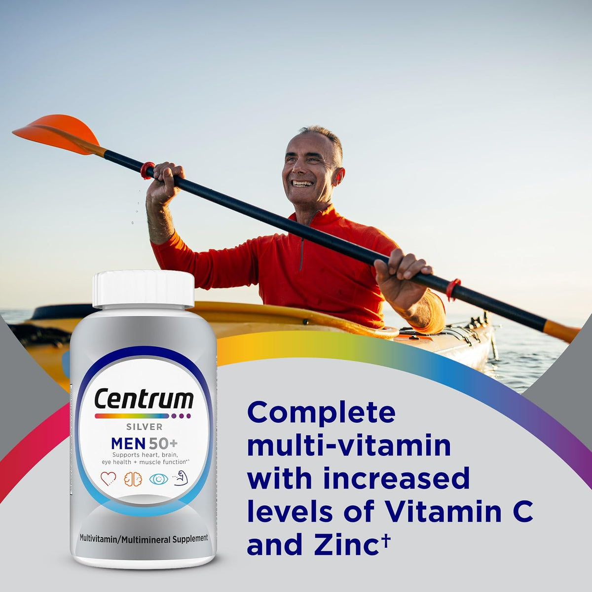 Centrum Silver Multivitamin for Men 50+, 100 Tablets - görsel 2