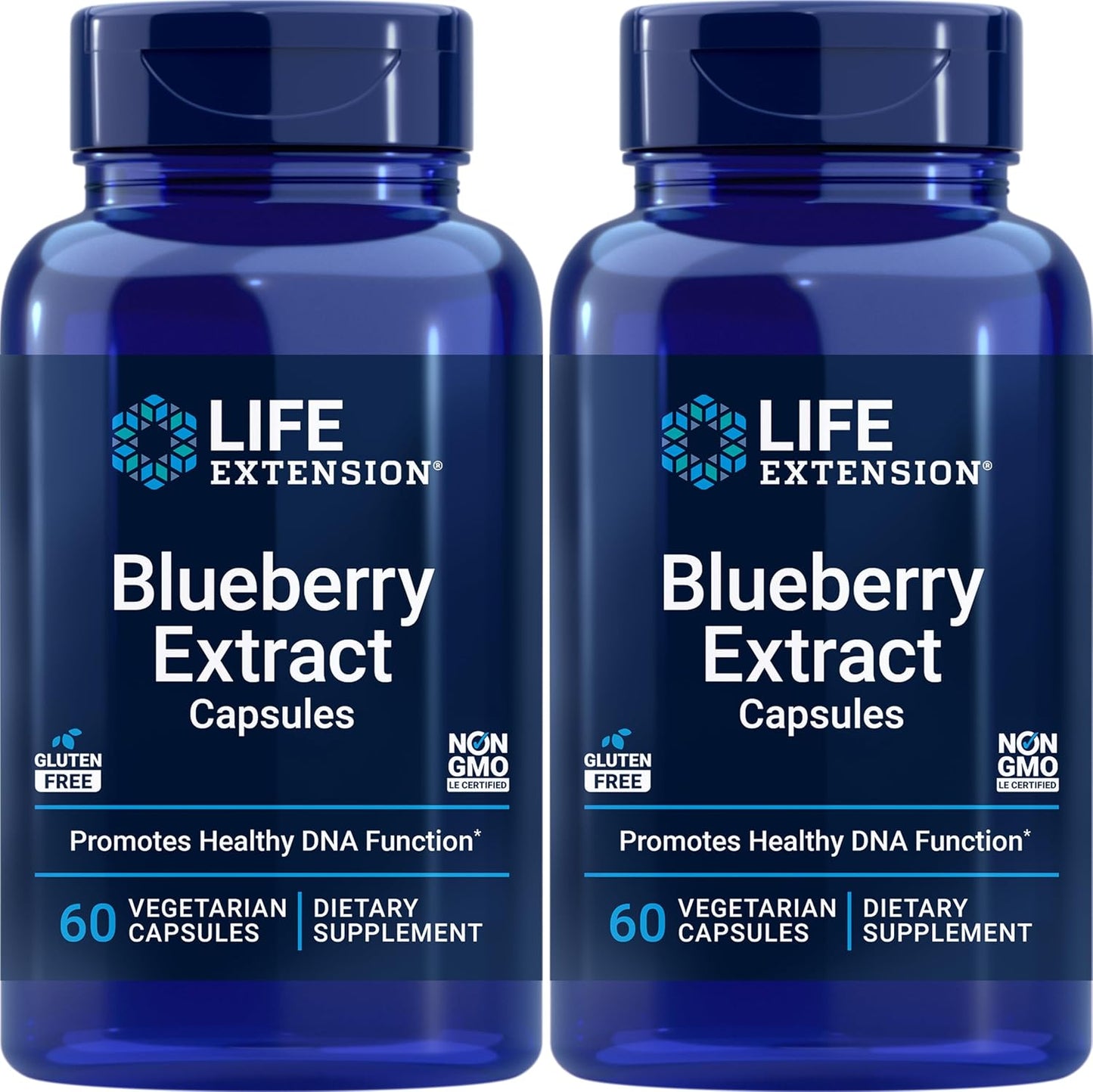 Life Extension Blueberry Extract, 60 Vegetarian Capsules (Pack of 2) - görsel 1