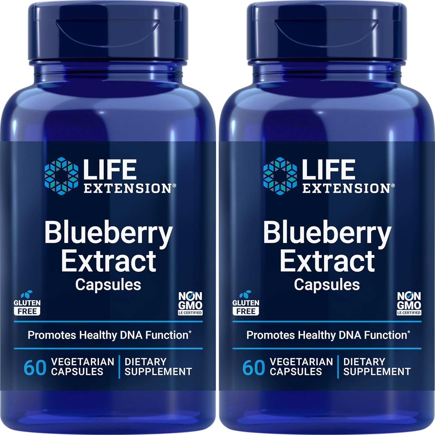 Life Extension Blueberry Extract, 60 Vegetarian Capsules (Pack of 2) - görsel 1