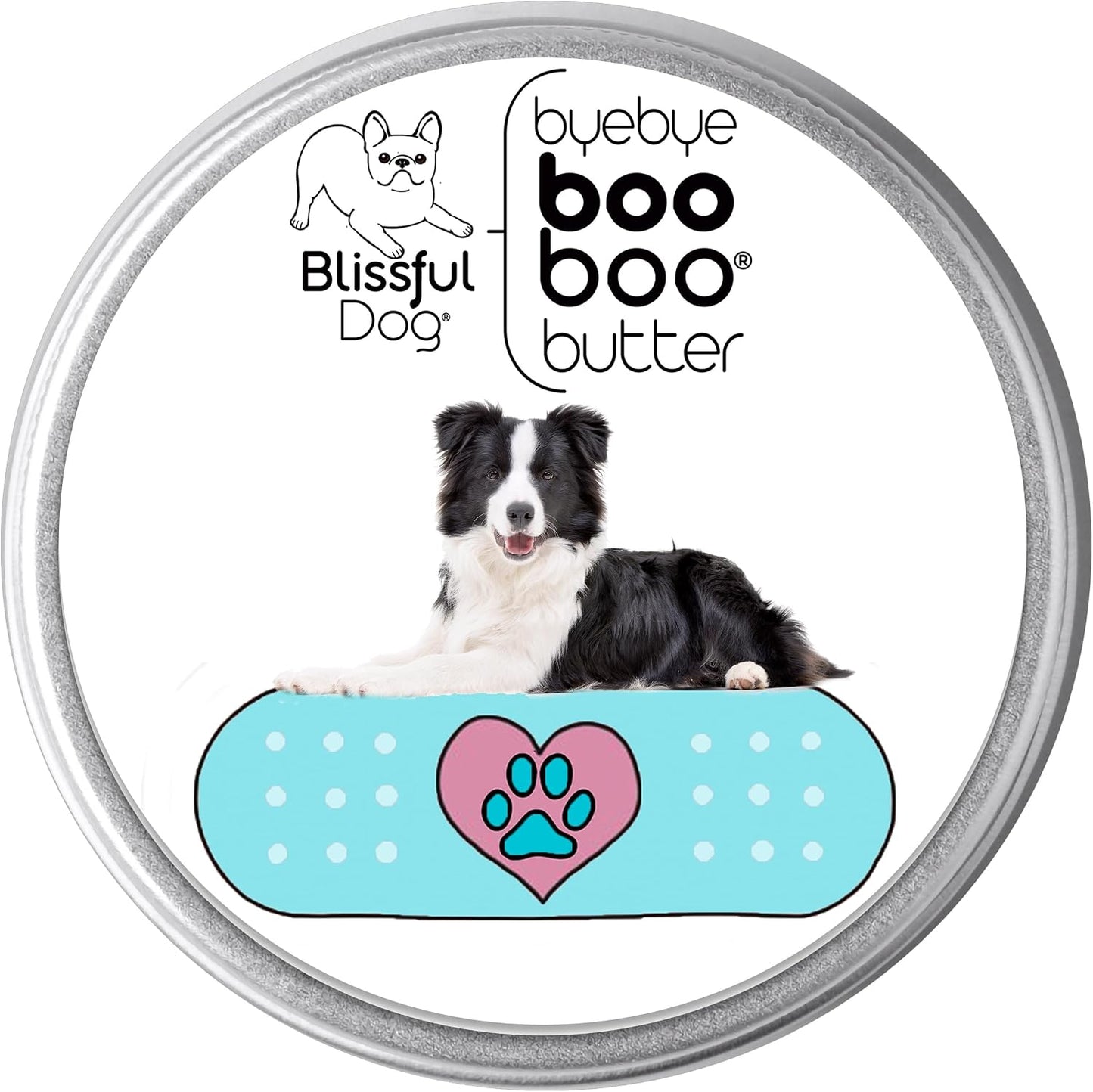 The Blissful Dog 8 oz Tin Border Collie Booboo Butter - görsel 1