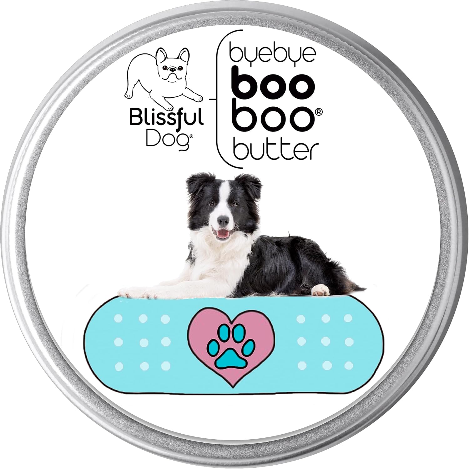 The Blissful Dog 8 oz Tin Border Collie Booboo Butter - görsel 1