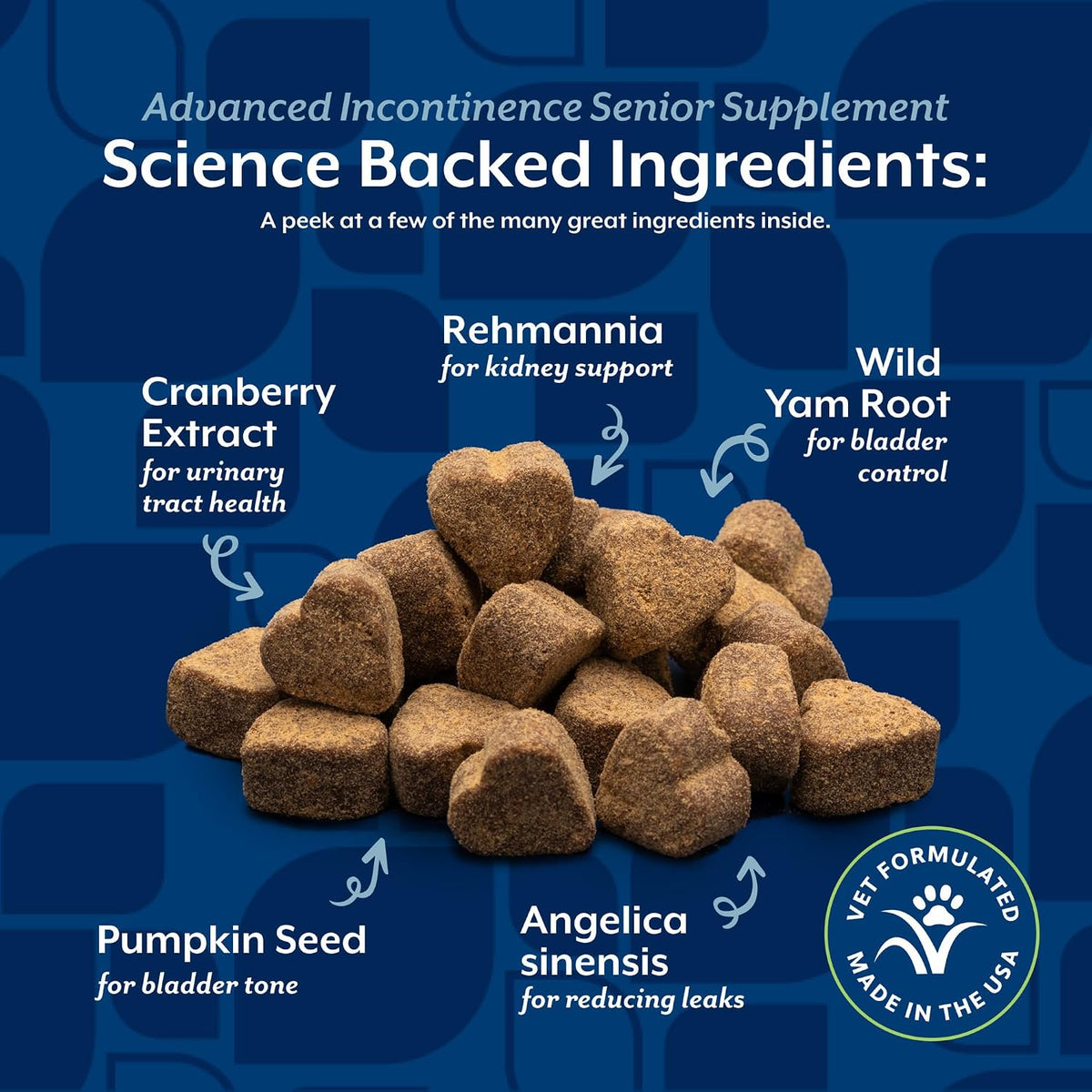 NaturVet Senior Advanced Incontinence Dog Supplement – 120 Soft Chews - görsel 5