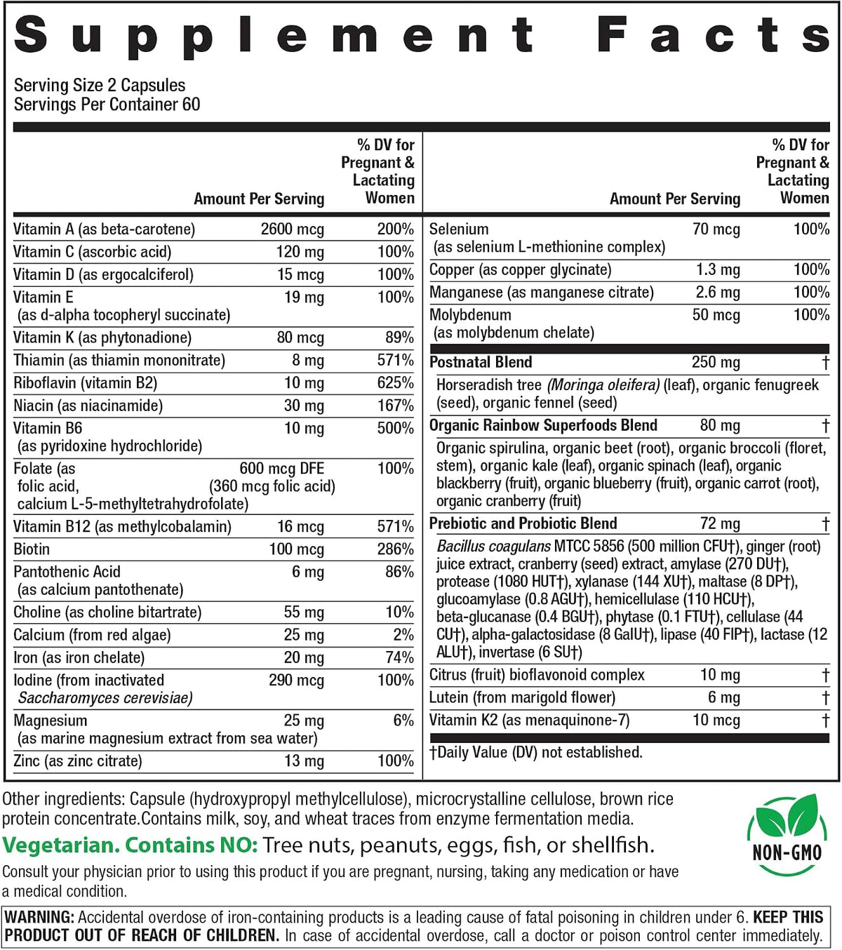 Rainbow Light Postnatal Multivitamin for New Mum – 120 Capsules - görsel 2