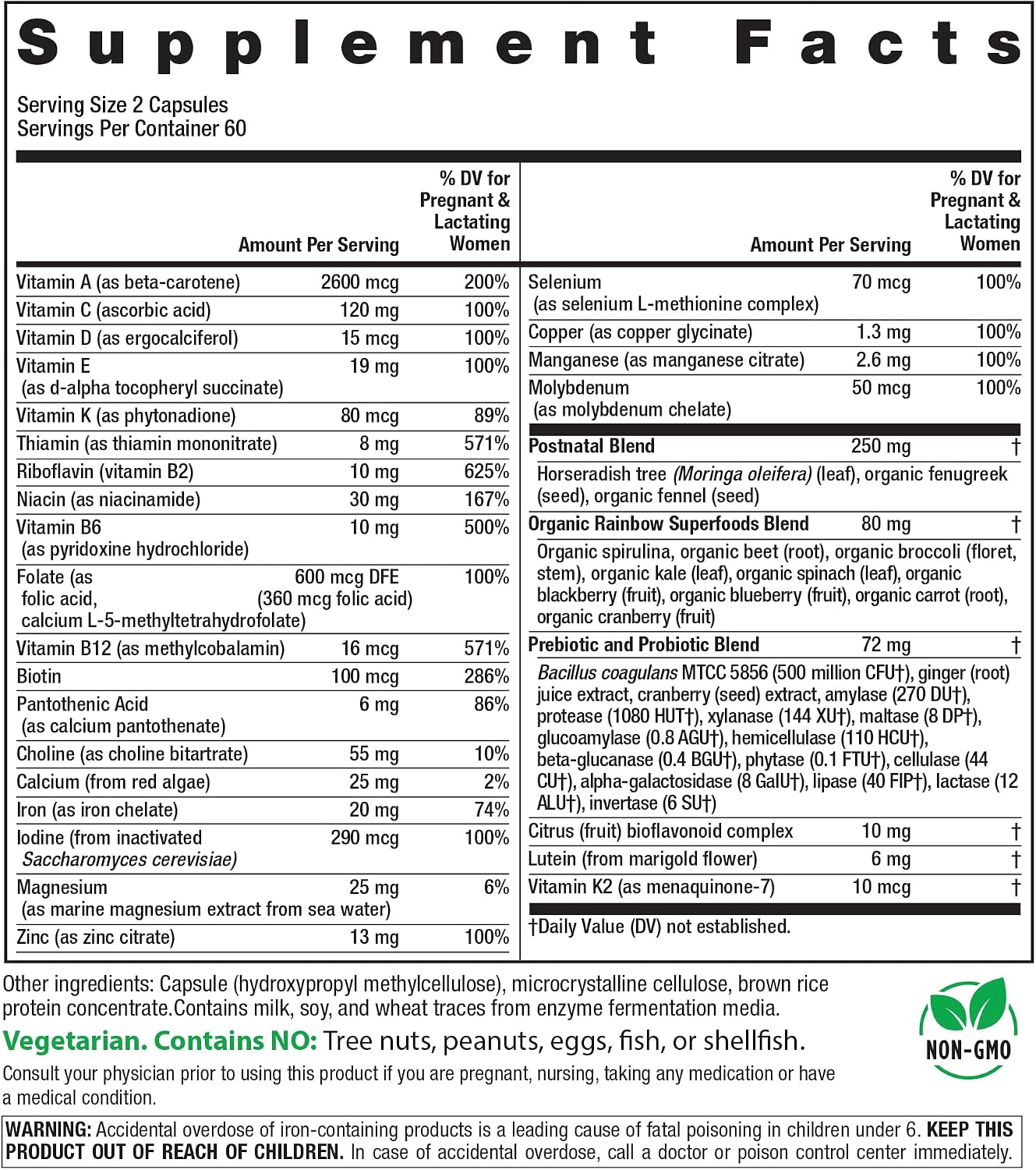 Rainbow Light Postnatal Multivitamin for New Mum – 120 Capsules - görsel 2