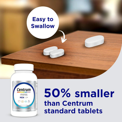 Centrum Minis Silver Multivitamin for Men 50 Plus, 280 Tablets