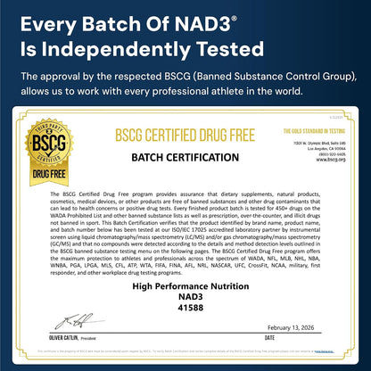 HPN NAD3 Clinical NAD+ Booster – Cellular Health & Natural Energy Supplement, 60 Capsules