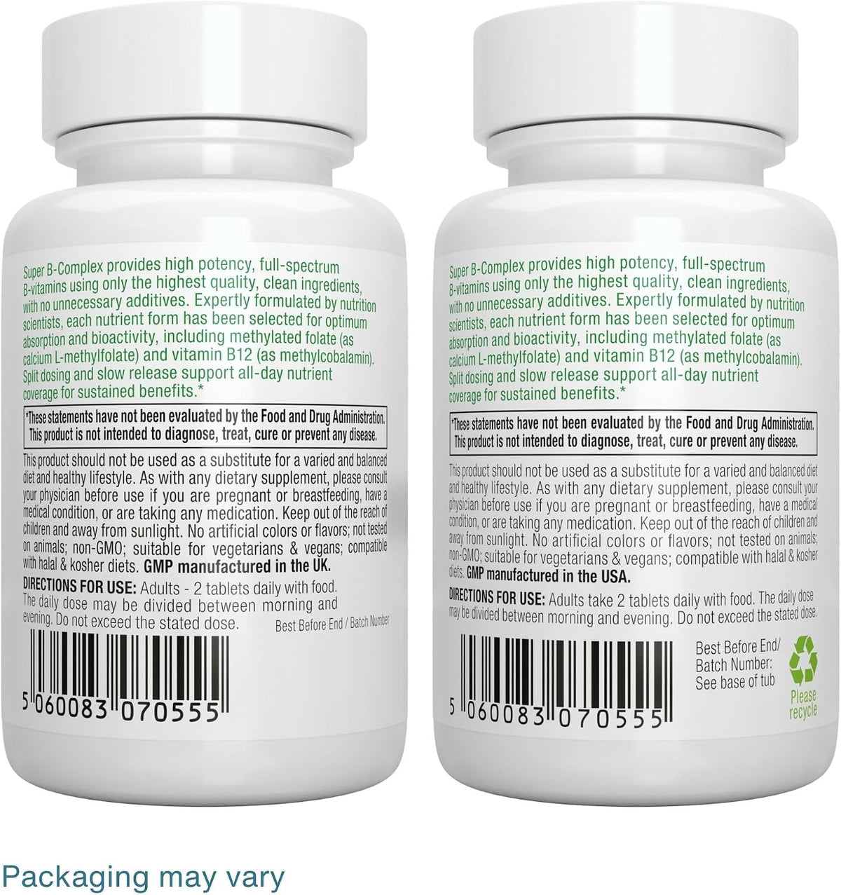 Igennus High Absorption Super B-Complex - Methylated & Active B Vitamins, Sustained Release, 60 Tablets - görsel 8