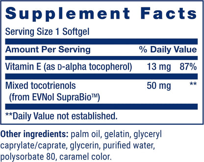 Life Extension Super Absorbable Tocotrienols with D-Alpha Tocopherol, 60 Softgels
