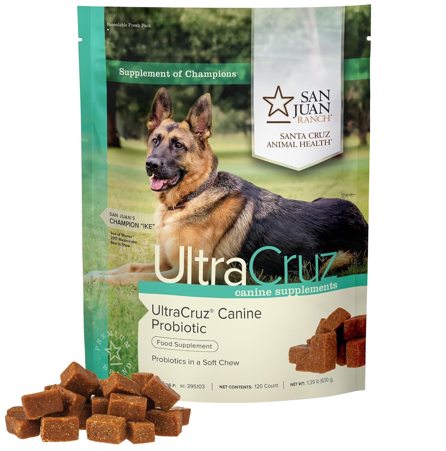 UltraCruz® Canine Probiotic, 120 Count - görsel 1