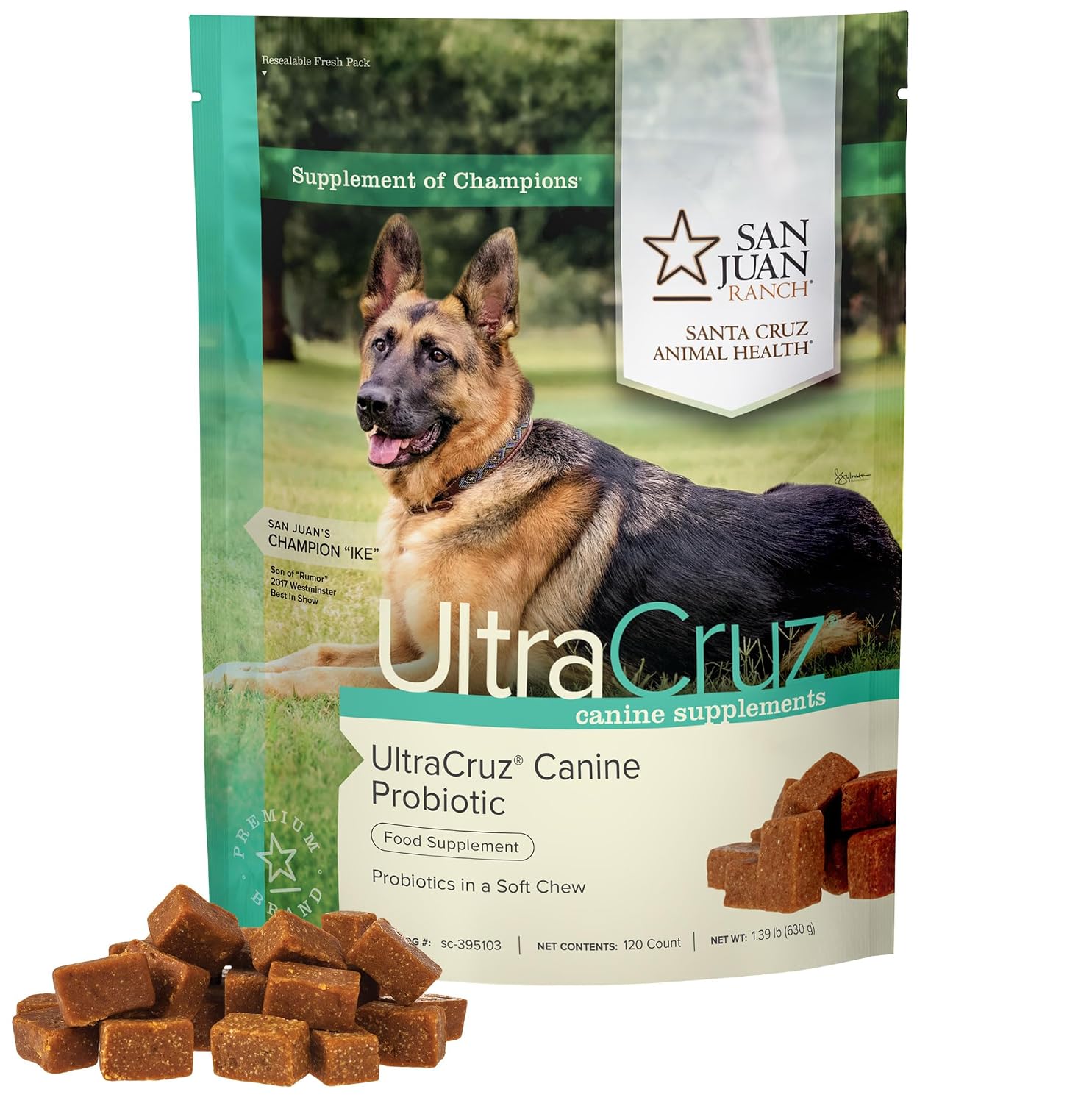 UltraCruz® Canine Probiotic, 120 Count - görsel 1