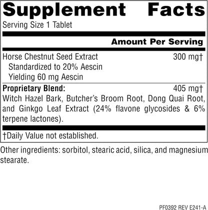 Planetary Herbals Horse Chestnut Vein Strength, 705 mg - 42 Tablets