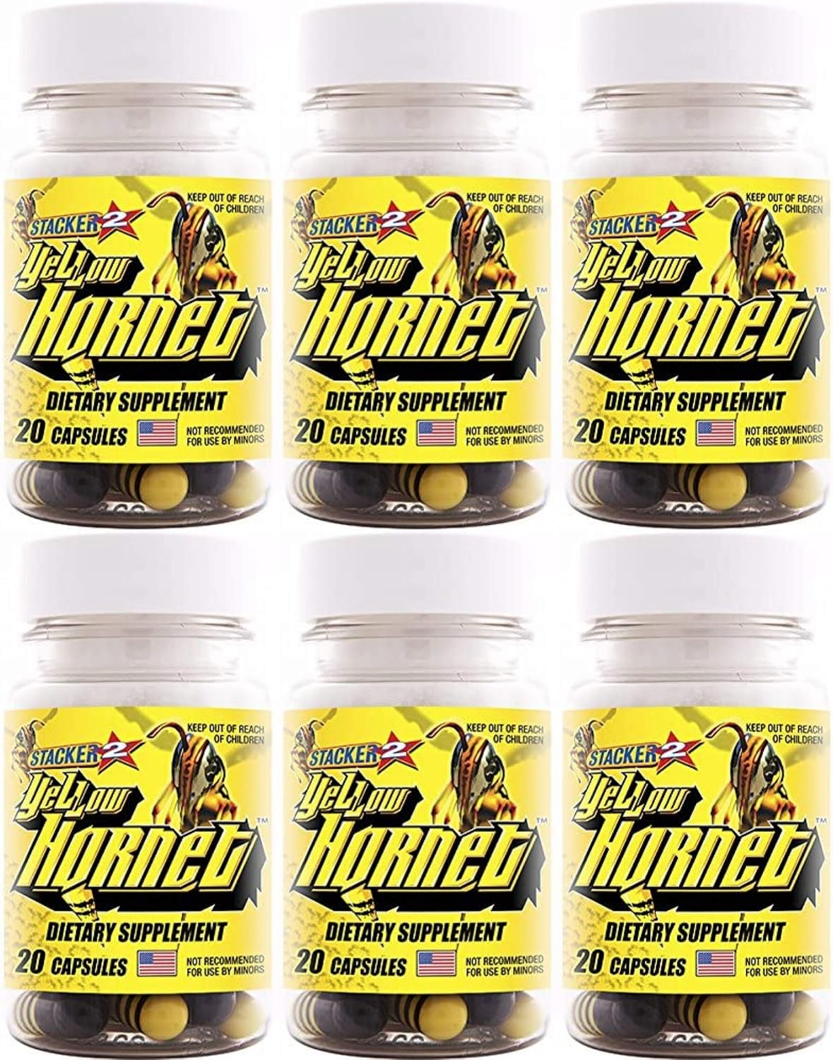 Yellow Hornet Herbal Food Supplement - 120 Capsules - görsel 1