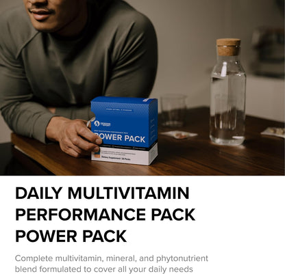 Designs for Sport Vitamin Packs - NSF Certified for Sport Power Pack with Daily Multivitamin, Fish Oil Omega-3, Magnesium Glycinate & Vitamin D3 + K (30 Sachets)