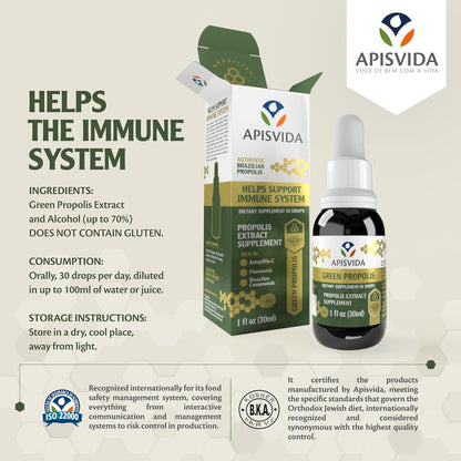 APIS VIDA Green Propolis Extract AP60 Propoflex 30 ml
