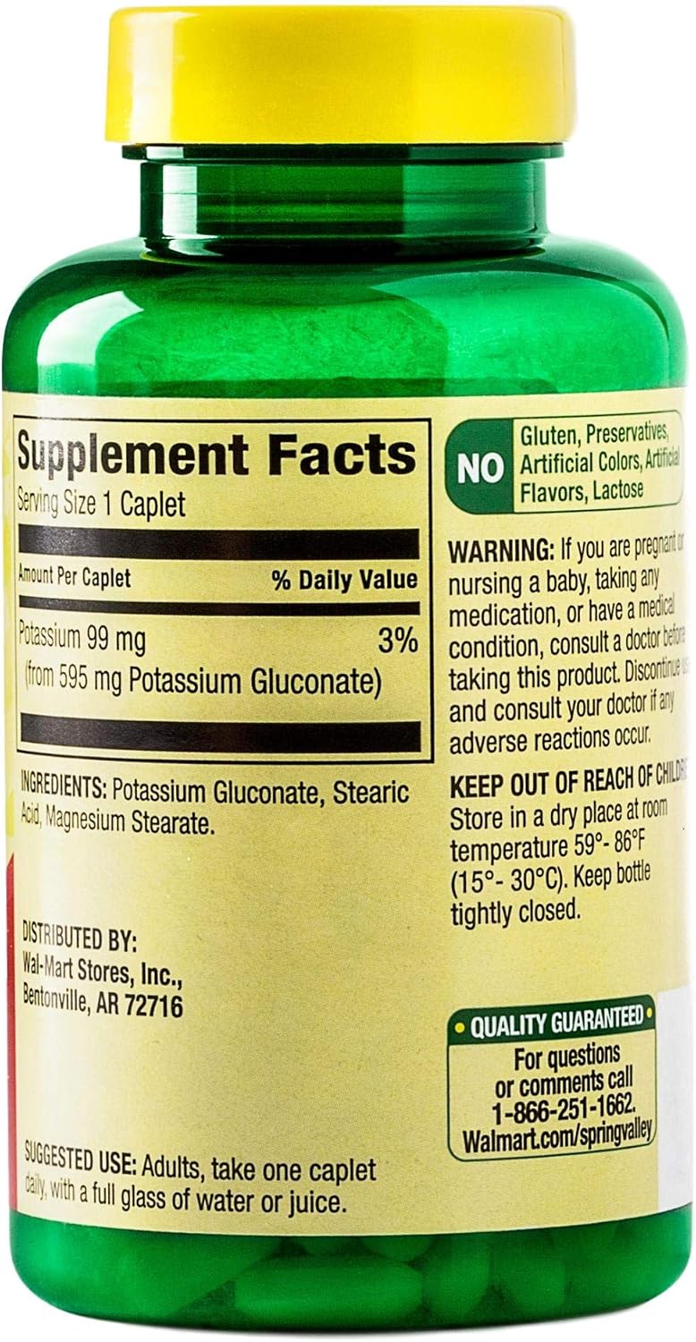 Potassium Caplets for Heart, Nerve and Muscle Function - görsel 2