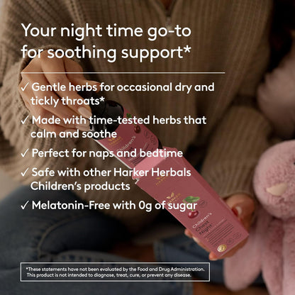 Harker Herbals Children's Chest Night Herbal Syrup – Nighttime Sleep Support – 150 ml