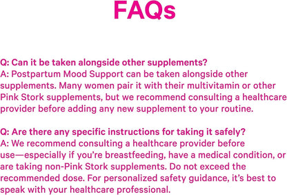Pink Stork Postpartum Essentials Kit – Hormone Balance, Recovery & Mood Support for New Mum