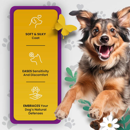 PETMADE Omega-3 Fish Oil for Dogs – Wild Alaskan Pollock Oil with Vitamins – 473 ml