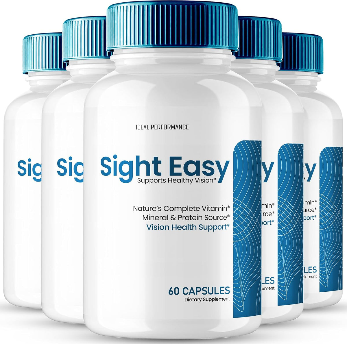 Sight Easy Eye Vitamins & Mineral Supplements Capsules – Maximum Strength, All-Natural Formula (Pack of 5) - görsel 1