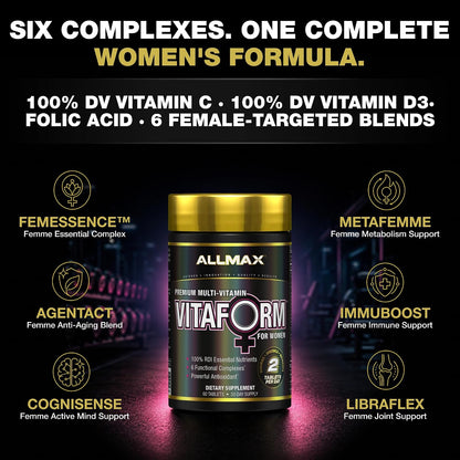 ALLMAX VITAFORM - Premium Multivitamin for Women - 60 Tablets