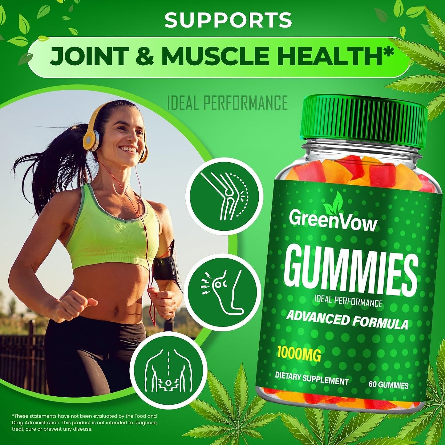 GreenVow Hemp Gummies – Official GreenVow Supplement, Maximum Strength, All Natural Support (60 Gummies) - görsel 4