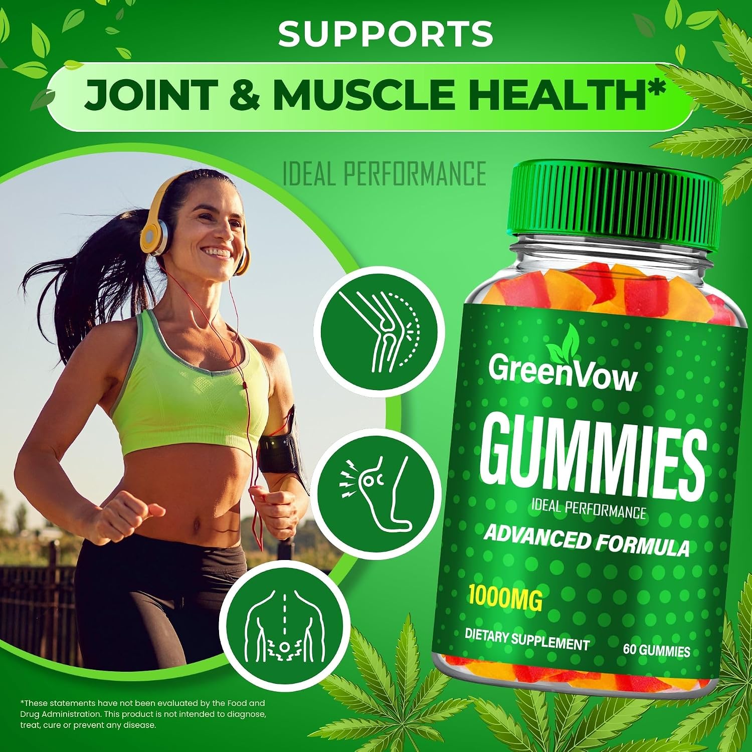 GreenVow Hemp Gummies – Official GreenVow Supplement, Maximum Strength, All Natural Support (60 Gummies) - görsel 4