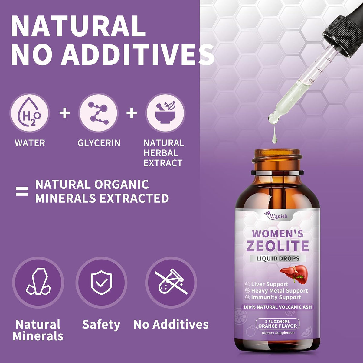 Zeolite Drops for Women - 99%+ Pure Natural – Supports Natural Metabolism: Vitamin B12 is essential for energy – Image 5