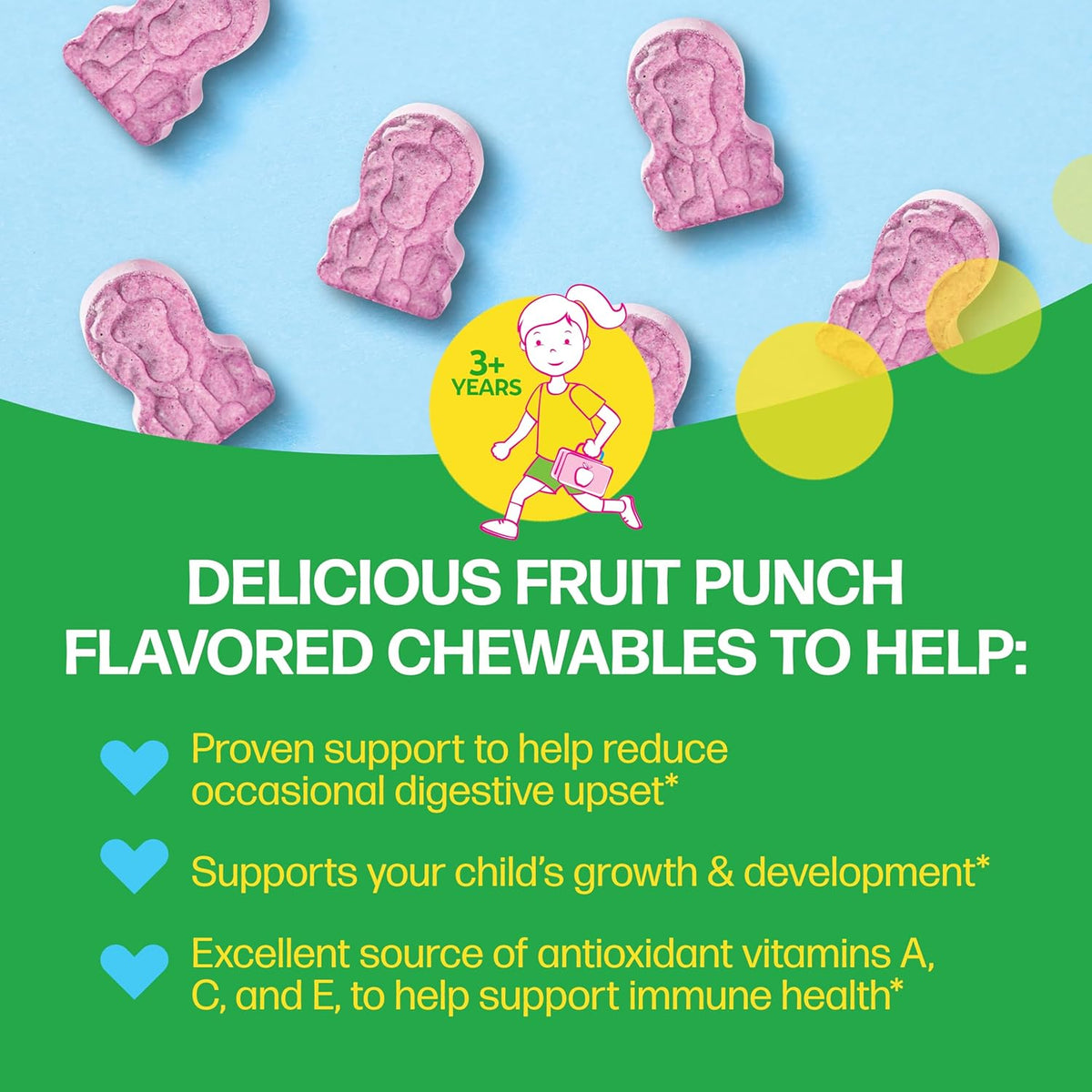 Culturelle Kids Complete Chewable Multivitamin + Probiotic, Ages 3+, 50 Chewable Tablets - görsel 3