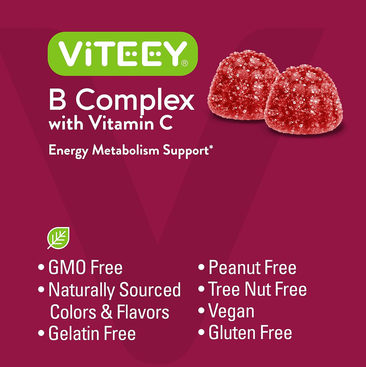 Viteey Vitamin B Complex Gummies with Vitamin C - 120 Gummies - görsel 5