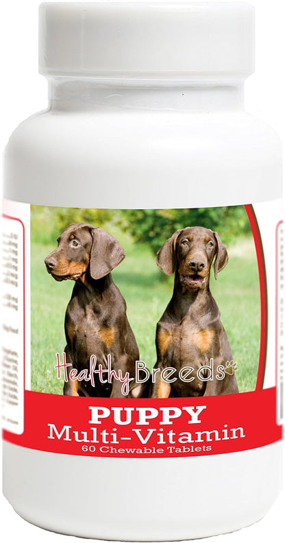 Healthy Breeds Dobermann Pinscher Puppy Dog Multivitamin Tablet 60 Count