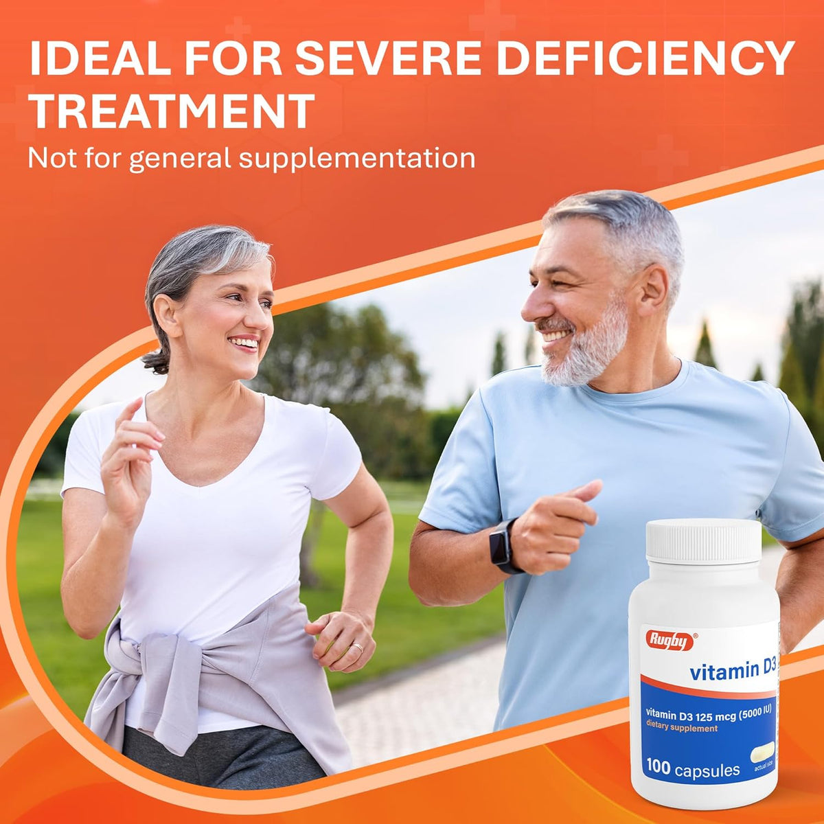 Rugby Vitamin D3 5,000 IU – 100 Capsules | Bone, Teeth & Immune Support - görsel 5