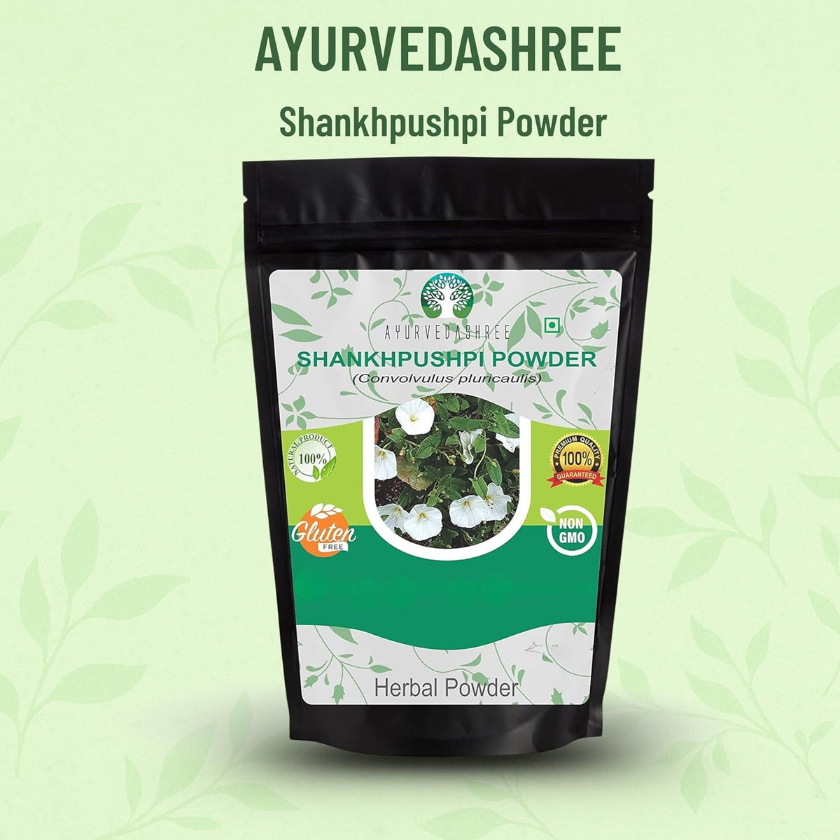 AYURVEDASHREE Shankhpushpi Powder 50g - Convolvulus Pluricaulis, Vegan, Non-GMO - görsel 2