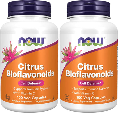 NOW Foods Citrus Bioflavonoids 700 mg with Vitamin C, 100 Capsules