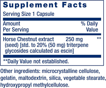 Life Extension Venotone – Standardised Horse Chestnut – Supports Normal Fluid Balance – 60 Capsules